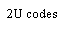 Text Box: 2U codes